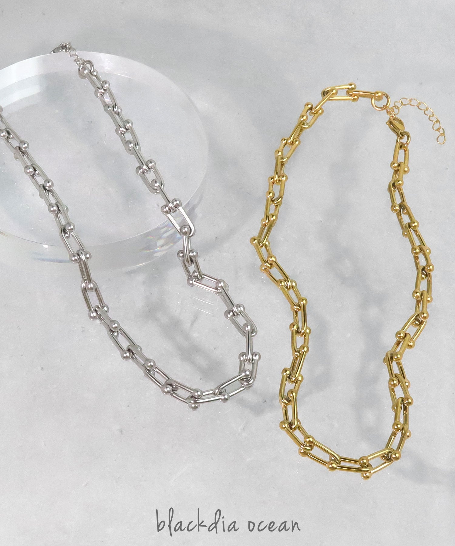 blackdia ocean ホースシュー チェーンネックレス
