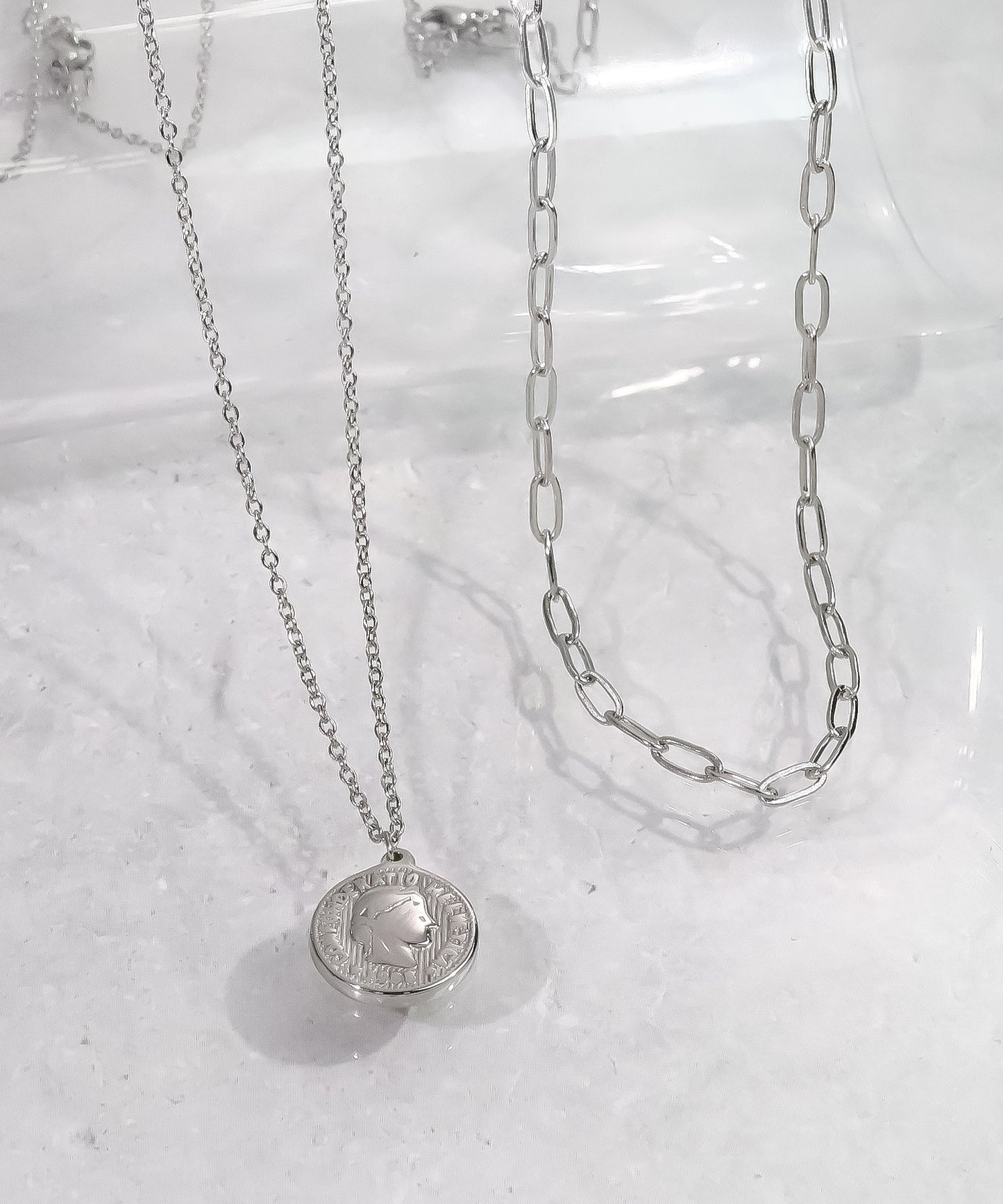 blackdia ocean コイン&チェーンネックレス 2点セット