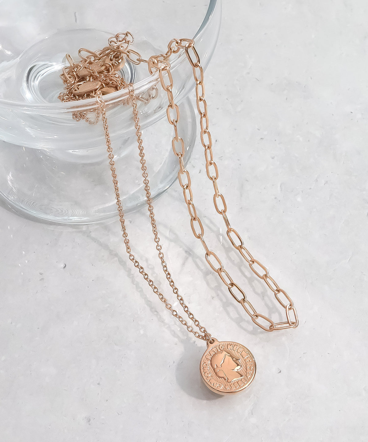 blackdia ocean コイン&チェーンネックレス (2本セット)