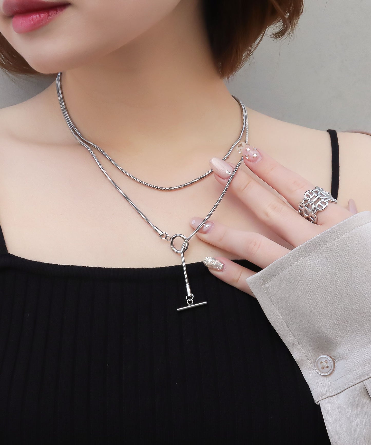 blackdia ocean マンテルスネークロングネックレス