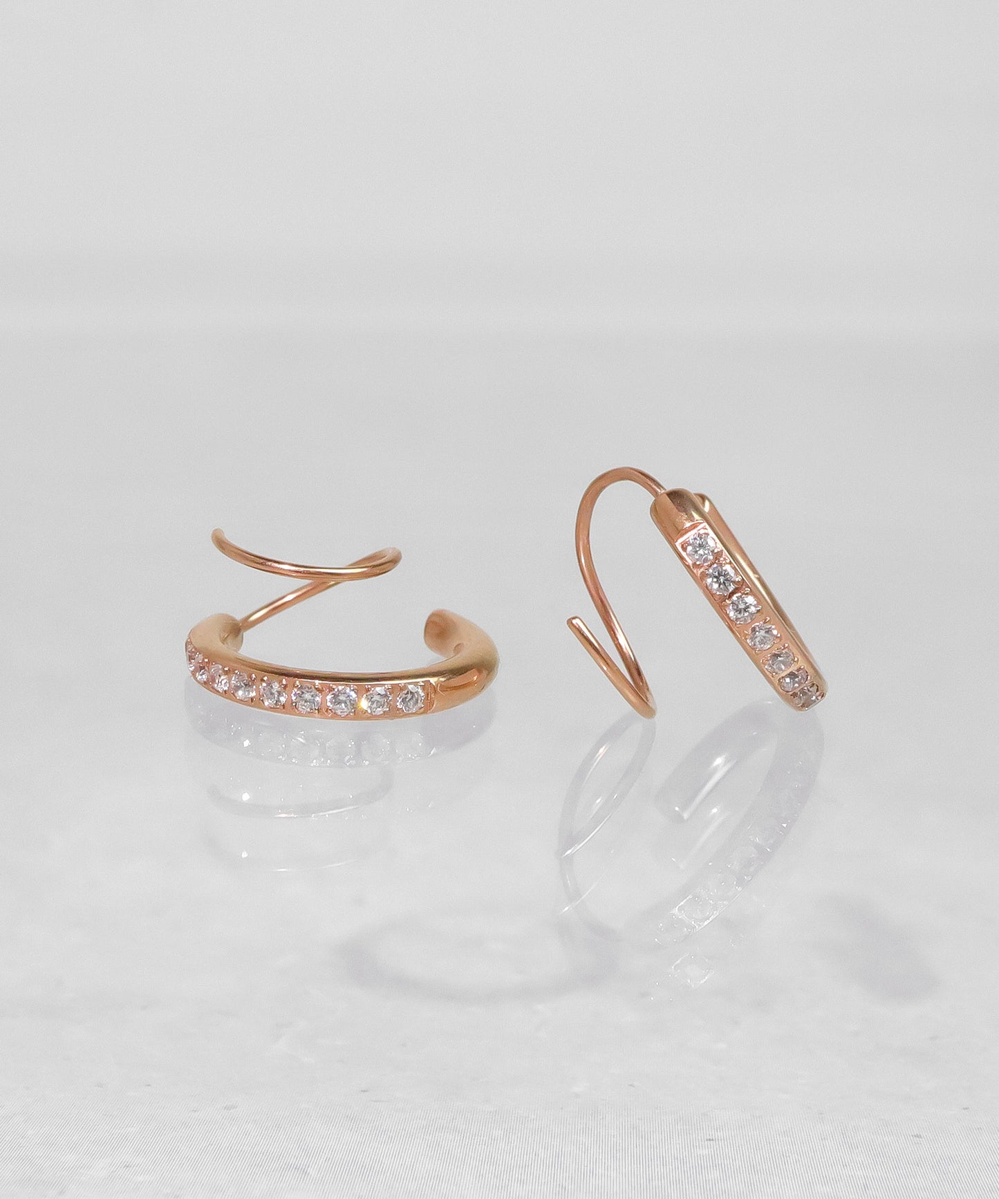 blackdia ocean ジルコニアスパイラルピアス