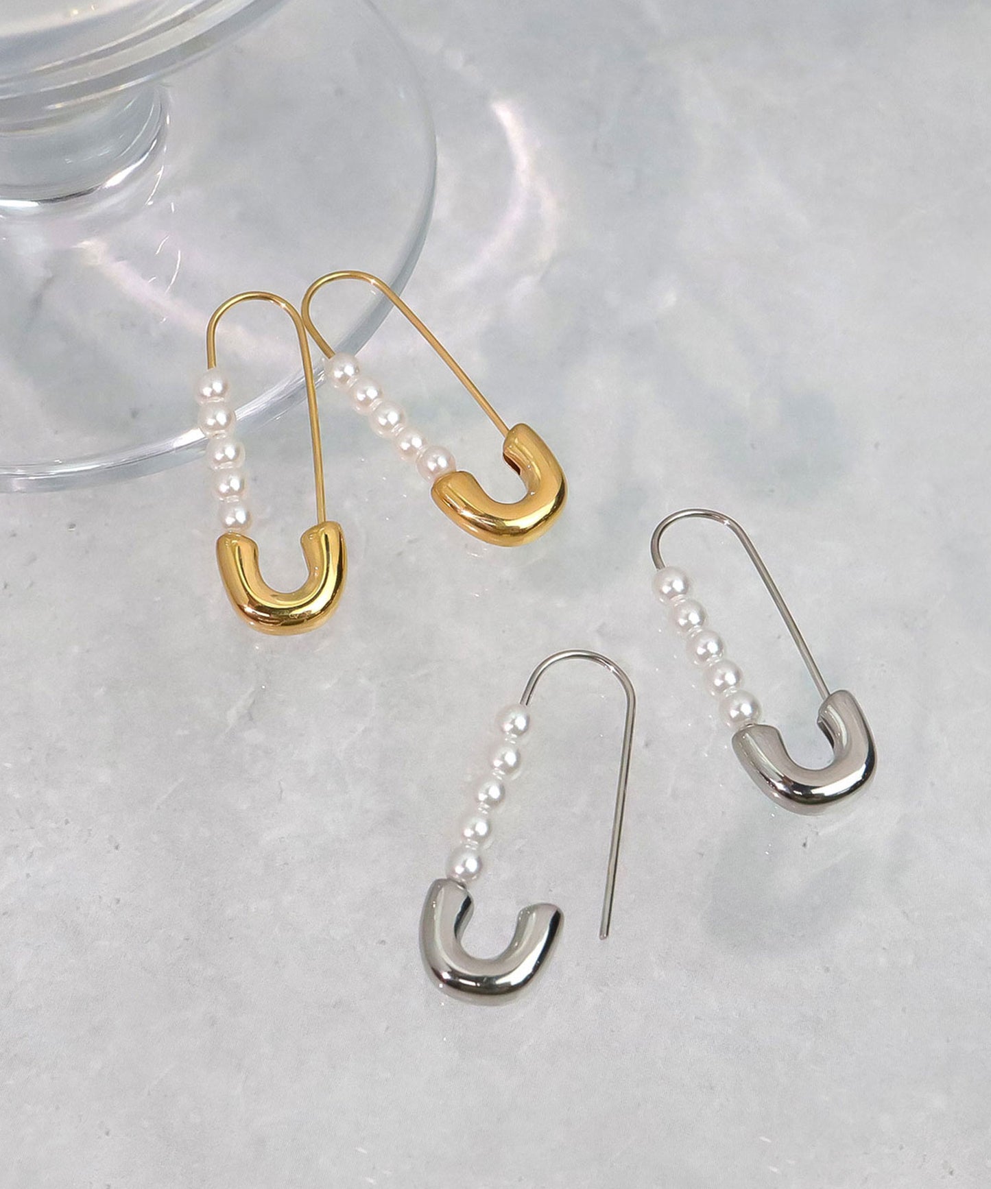 blackdia ocean パールセーフティピン ピアス