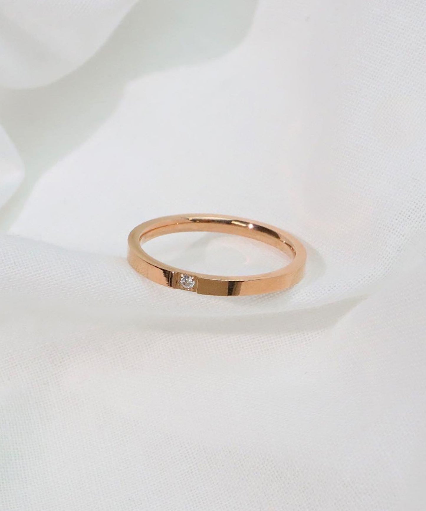 blackdia ocean 一粒ジルコニア リング