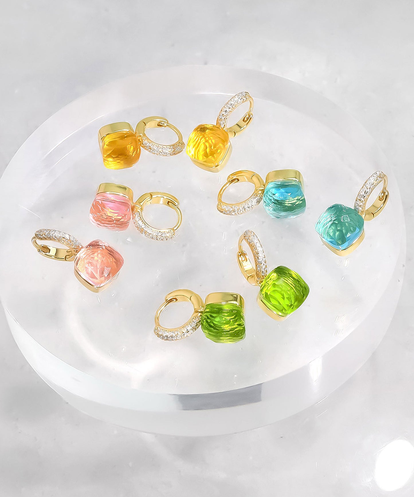 blackdia ocean ジルコニアクォーツピアス