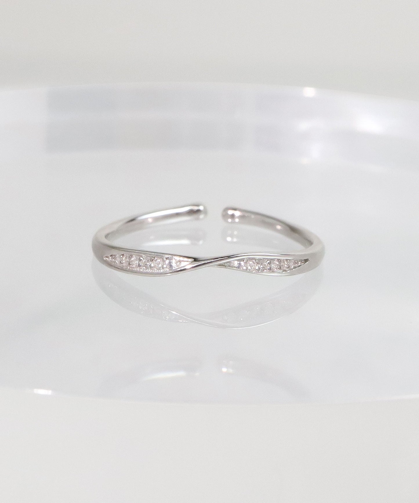 blackdia ocean ジルコニアクロスナローリング