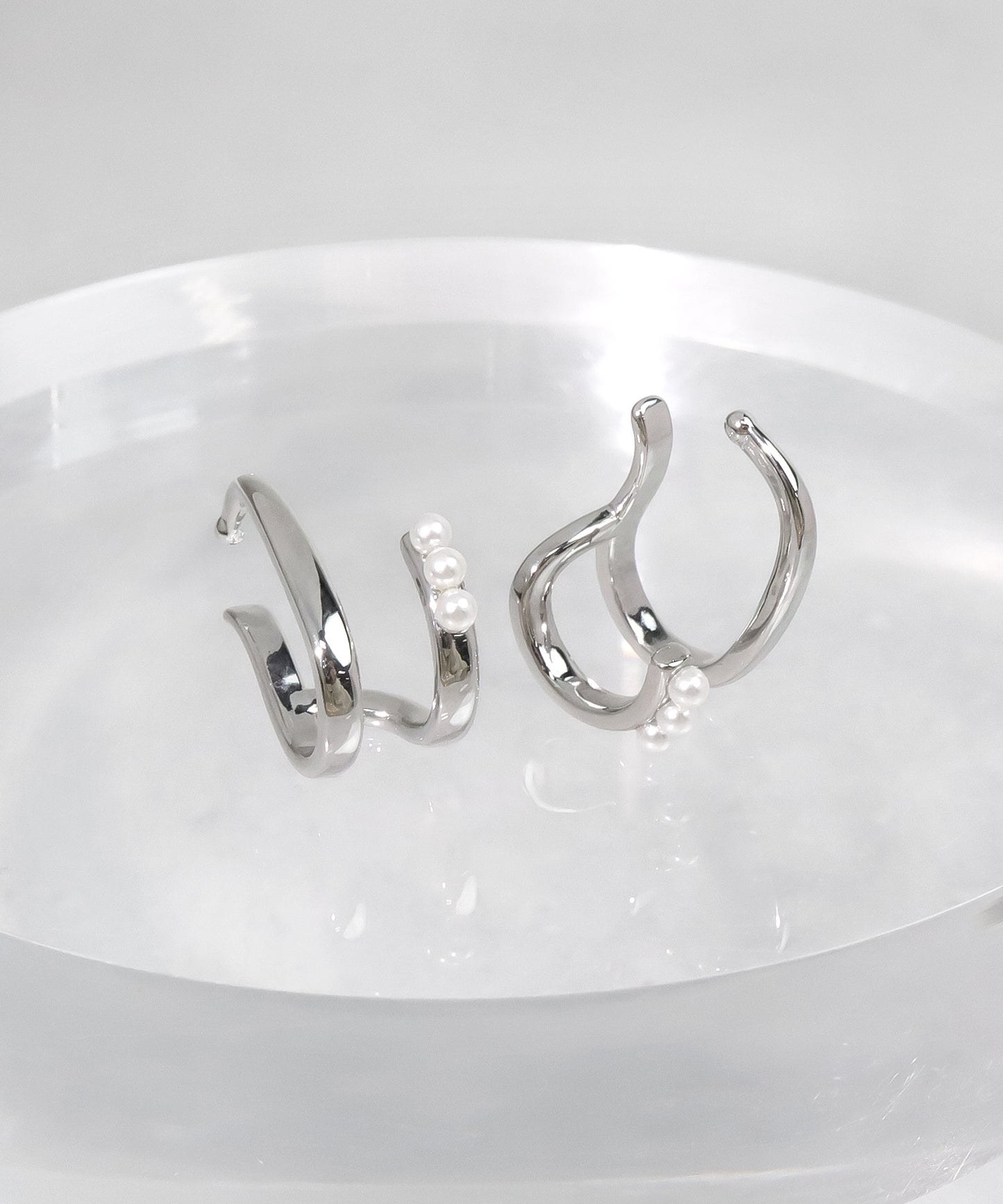 blackdia ocean パールダブルラインイヤーカフ