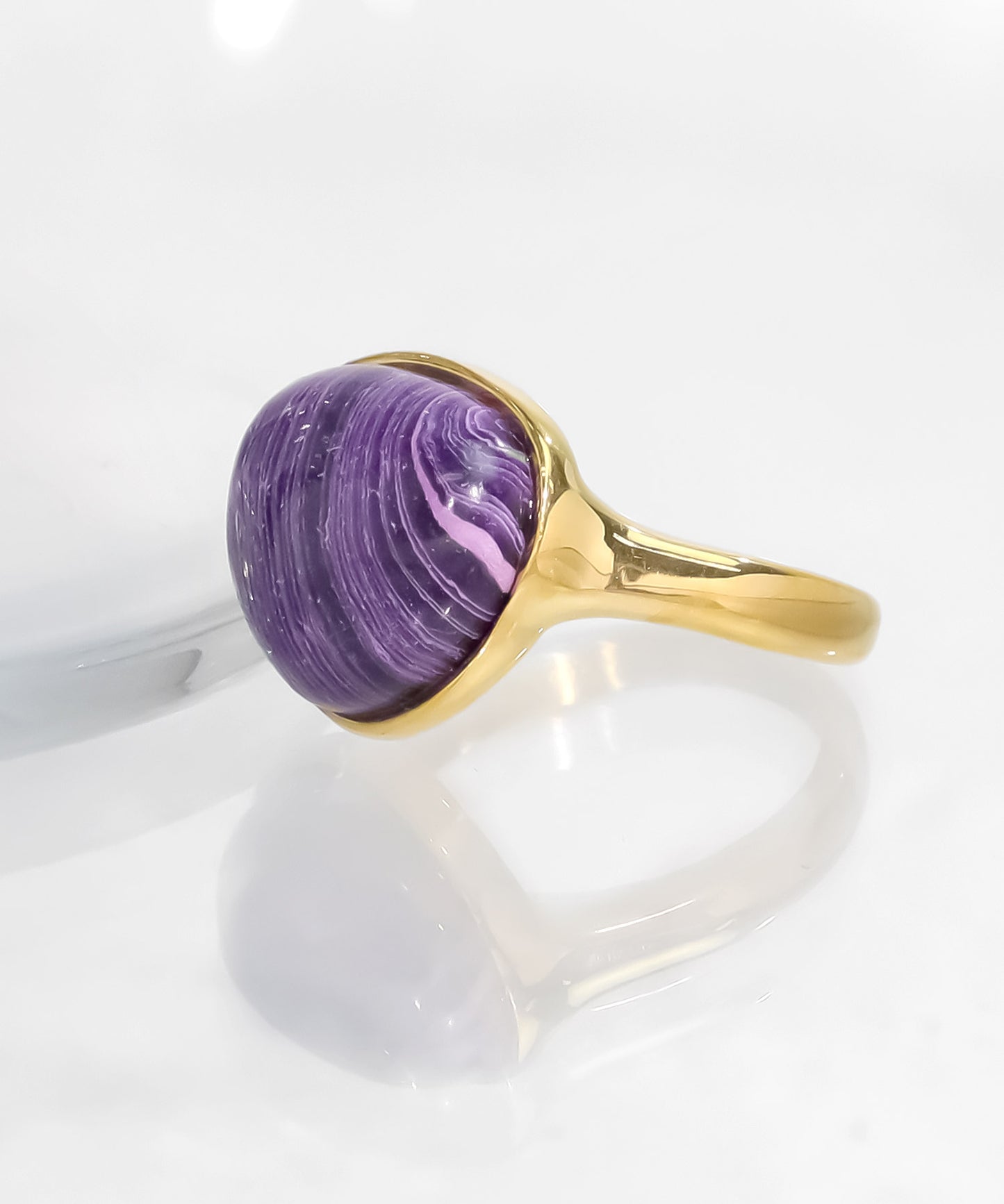 blackdia ocean オーバルカラーストーンリング