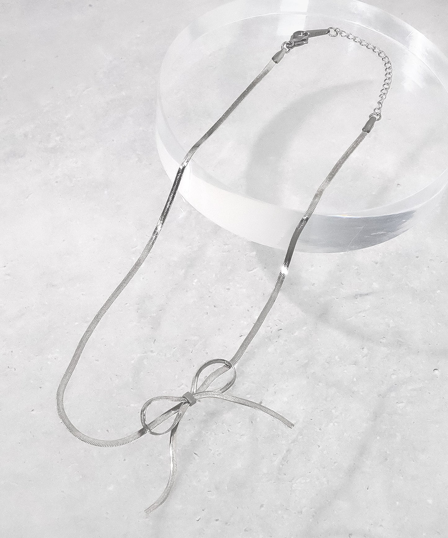 blackdia ocean フラットスネークリボンネックレス