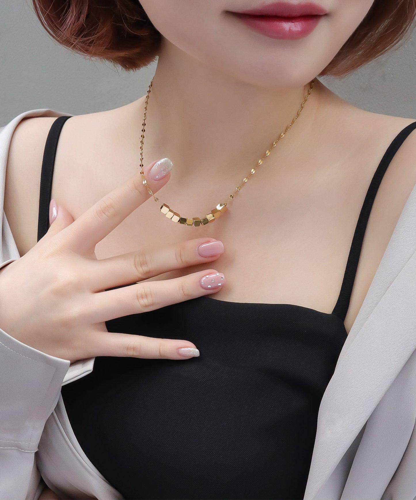 blackdia ocean ペタルスクエアネックレス