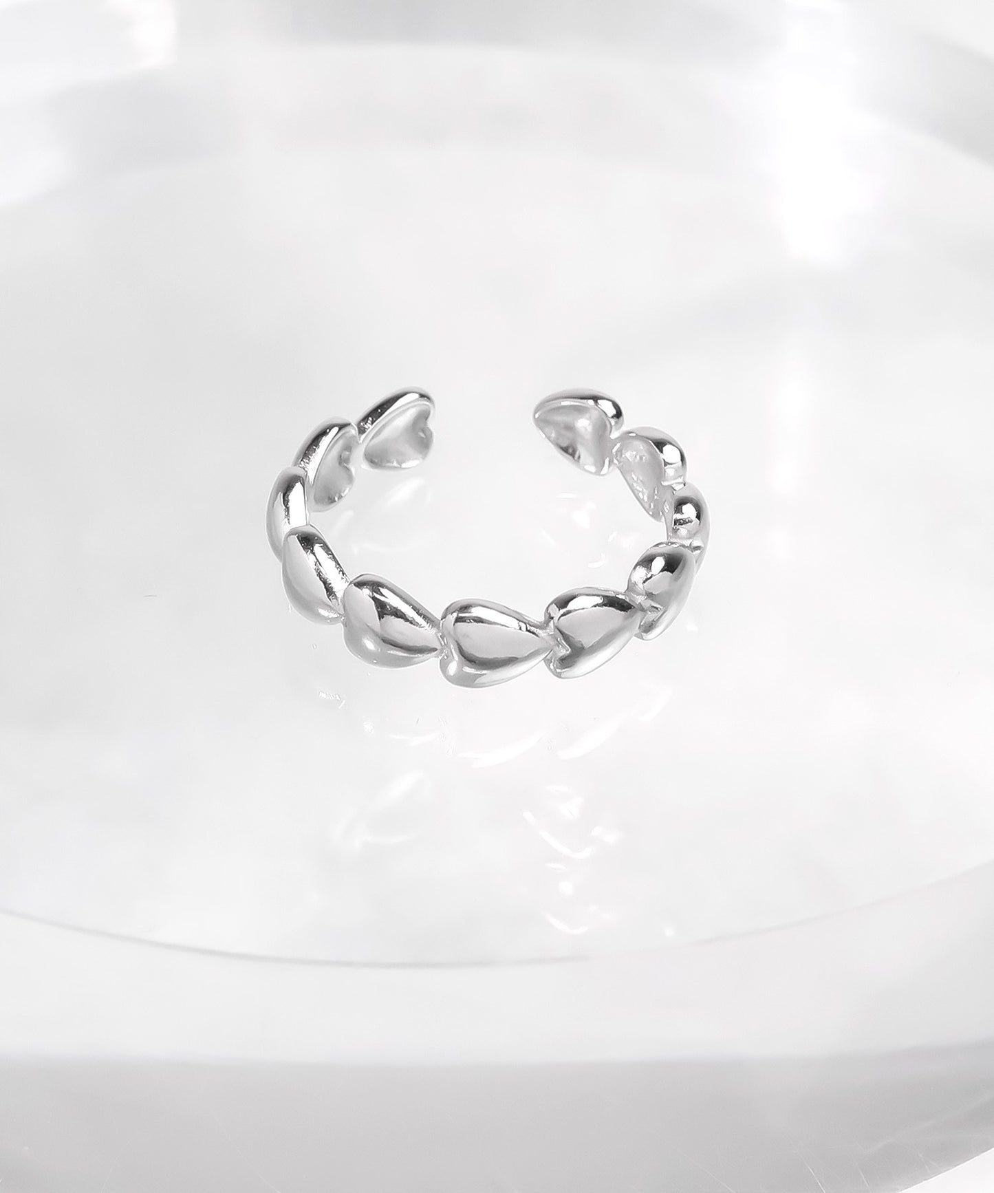 blackdia ocean ハートラインリング