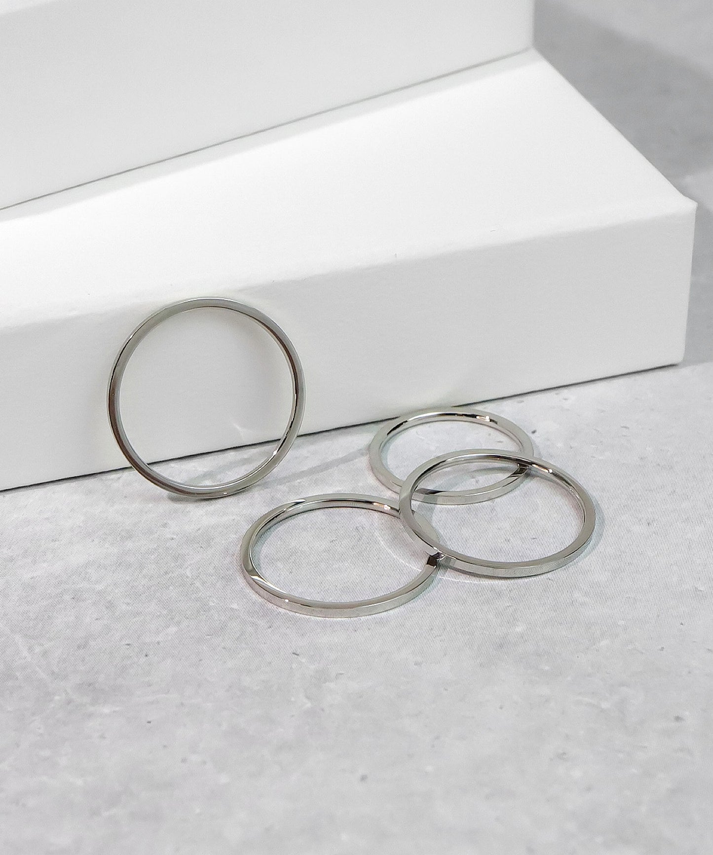 blackdia ocean ステンレスナローリング4点セット