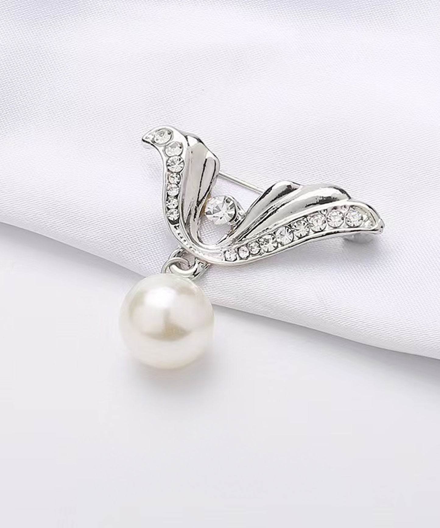 blackdia ocean パール&ジルコニアブローチ( 2type )