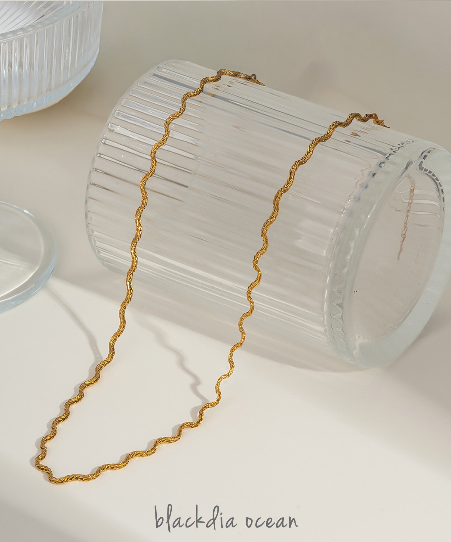 blackdia ocean ウェーブチョーカーネックレス