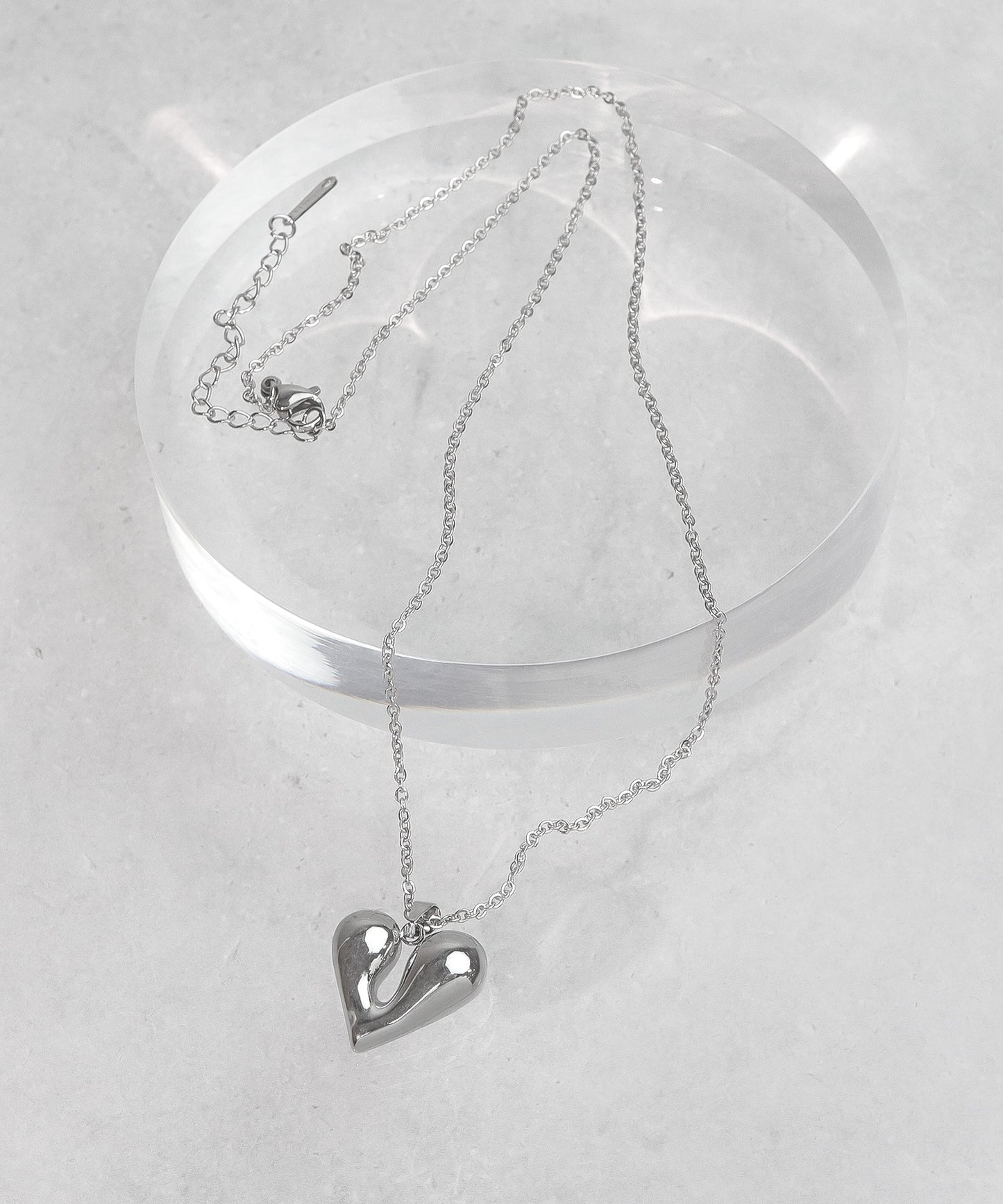 blackdia ocean ボリュームハートネックレス