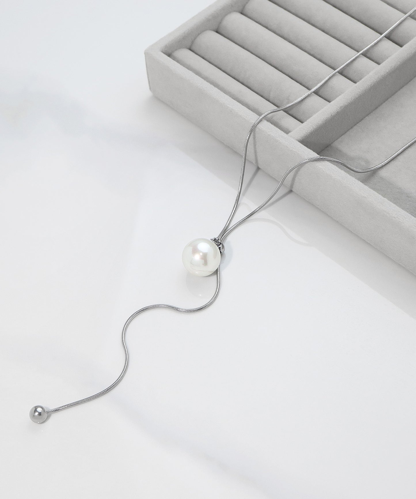 blackdia ocean パール スネーク ラリエットネックレス