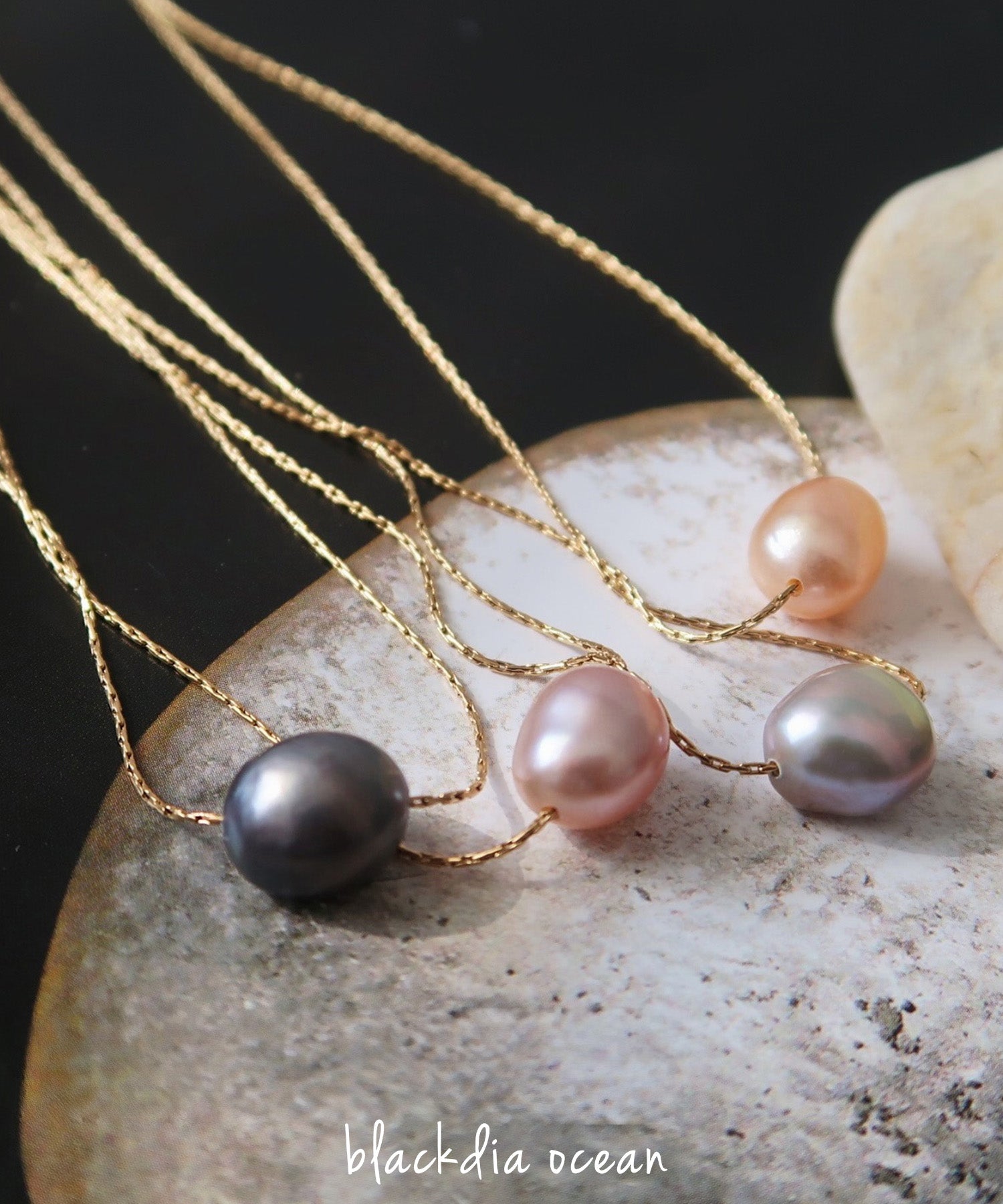 blackdia ocean 淡水バロックパールネックレス