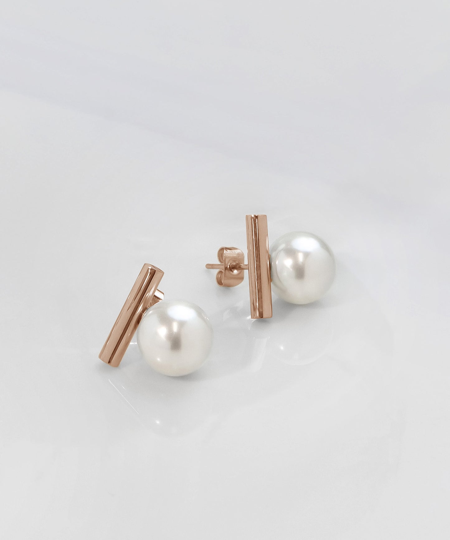 【今週末限定価格】blackdia ocean メタルバー パールピアス/イヤリング (5color)