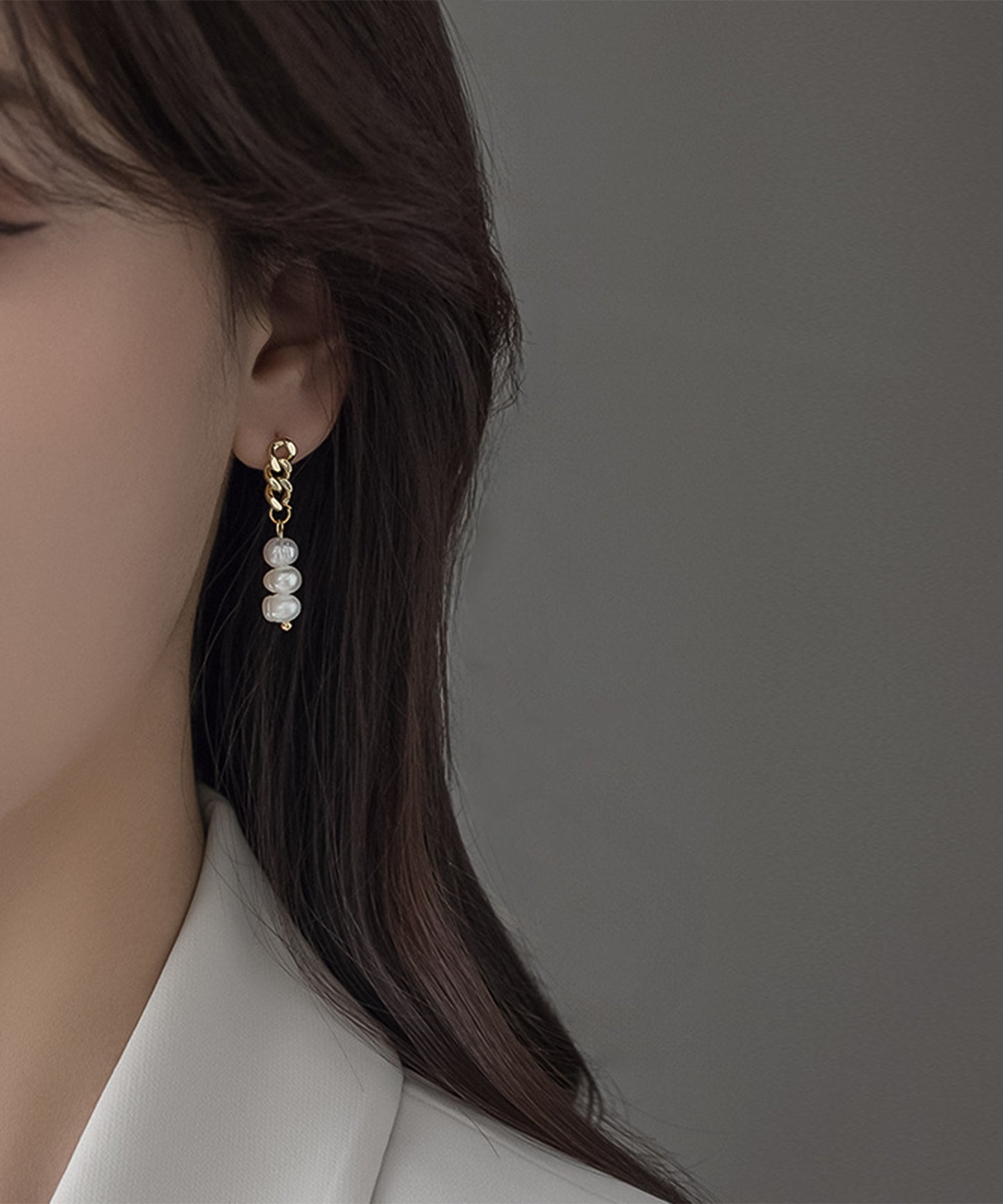 blackdia ocean パールチェーンピアス