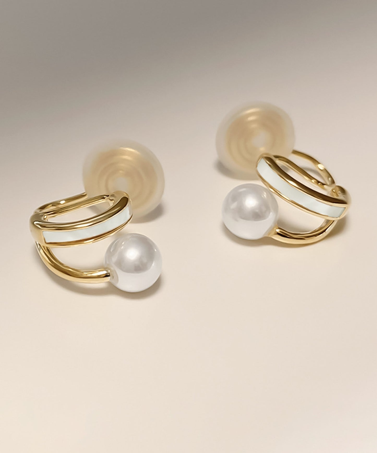 blackdia ocean ハーフフープ パールピアス/イヤリング