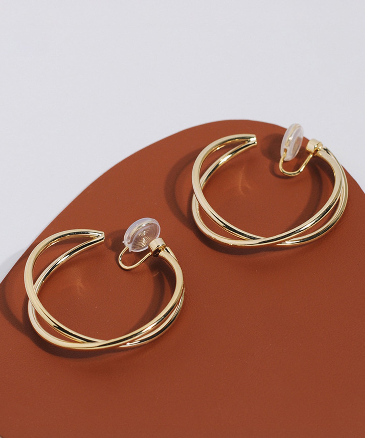 blackdia ocean ダブルフープ クロスピアス/イヤリング