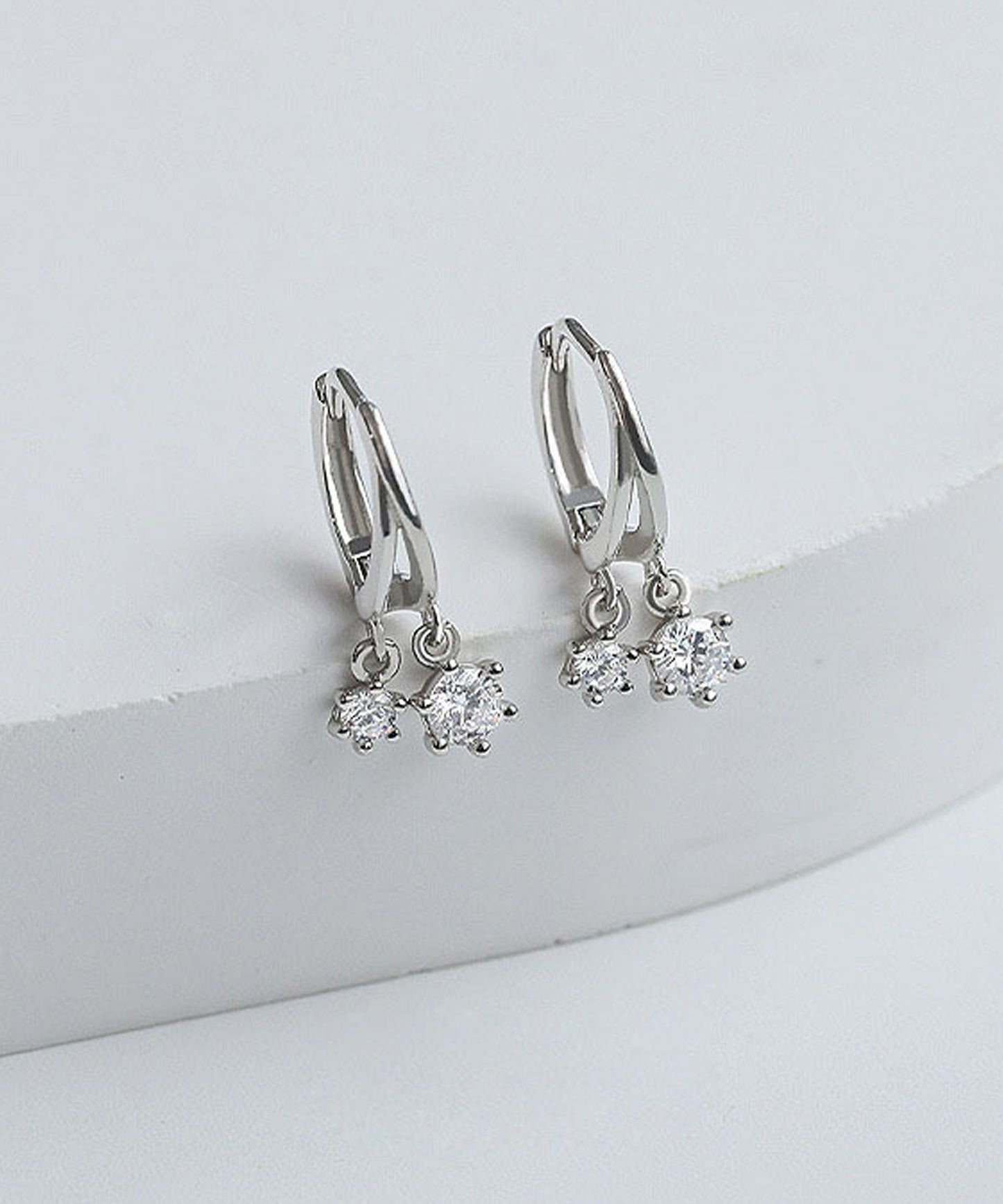 blackdia ocean ジルコニア ツインフープピアス