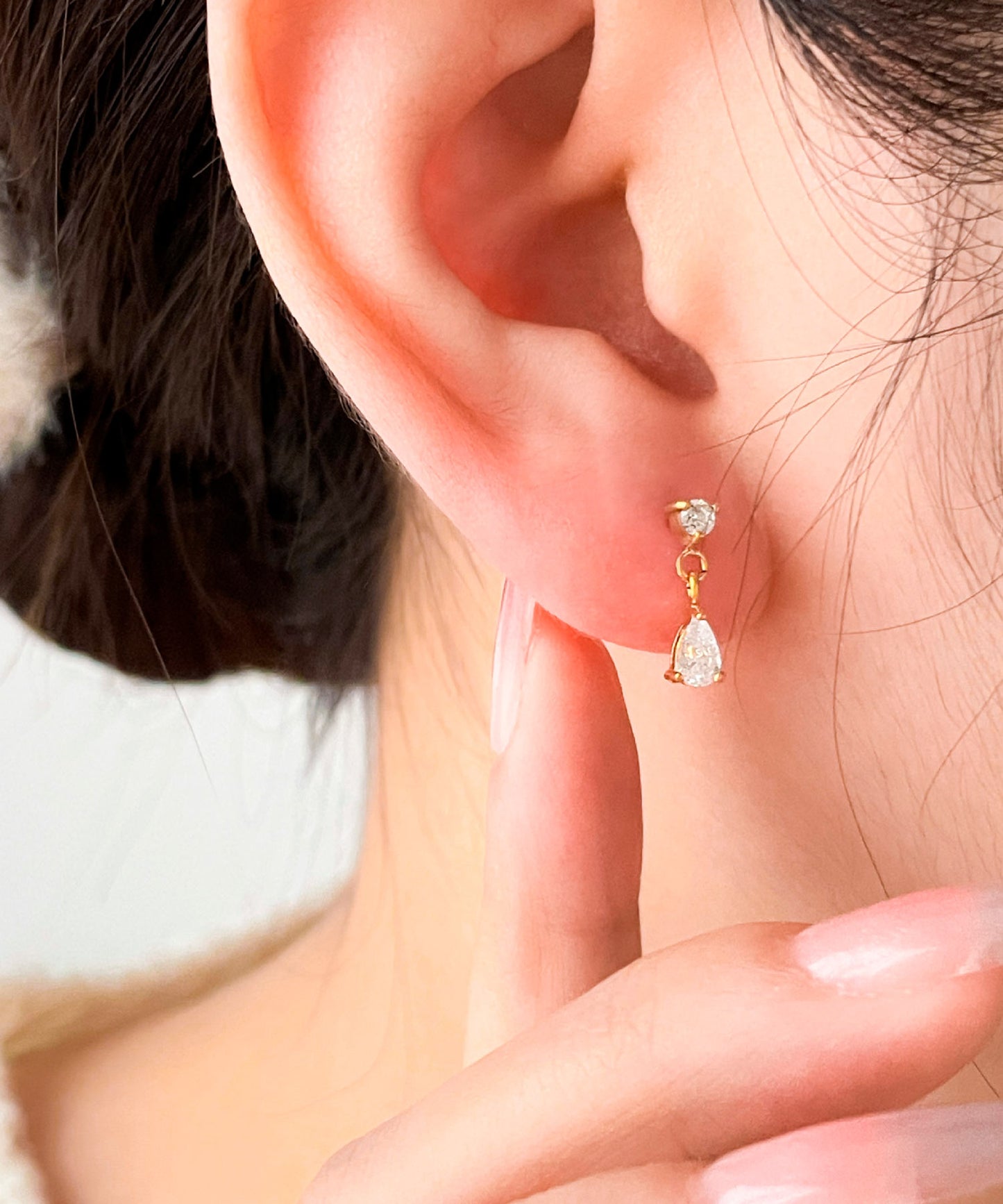 blackdia ocean ミニストーンドロップピアス