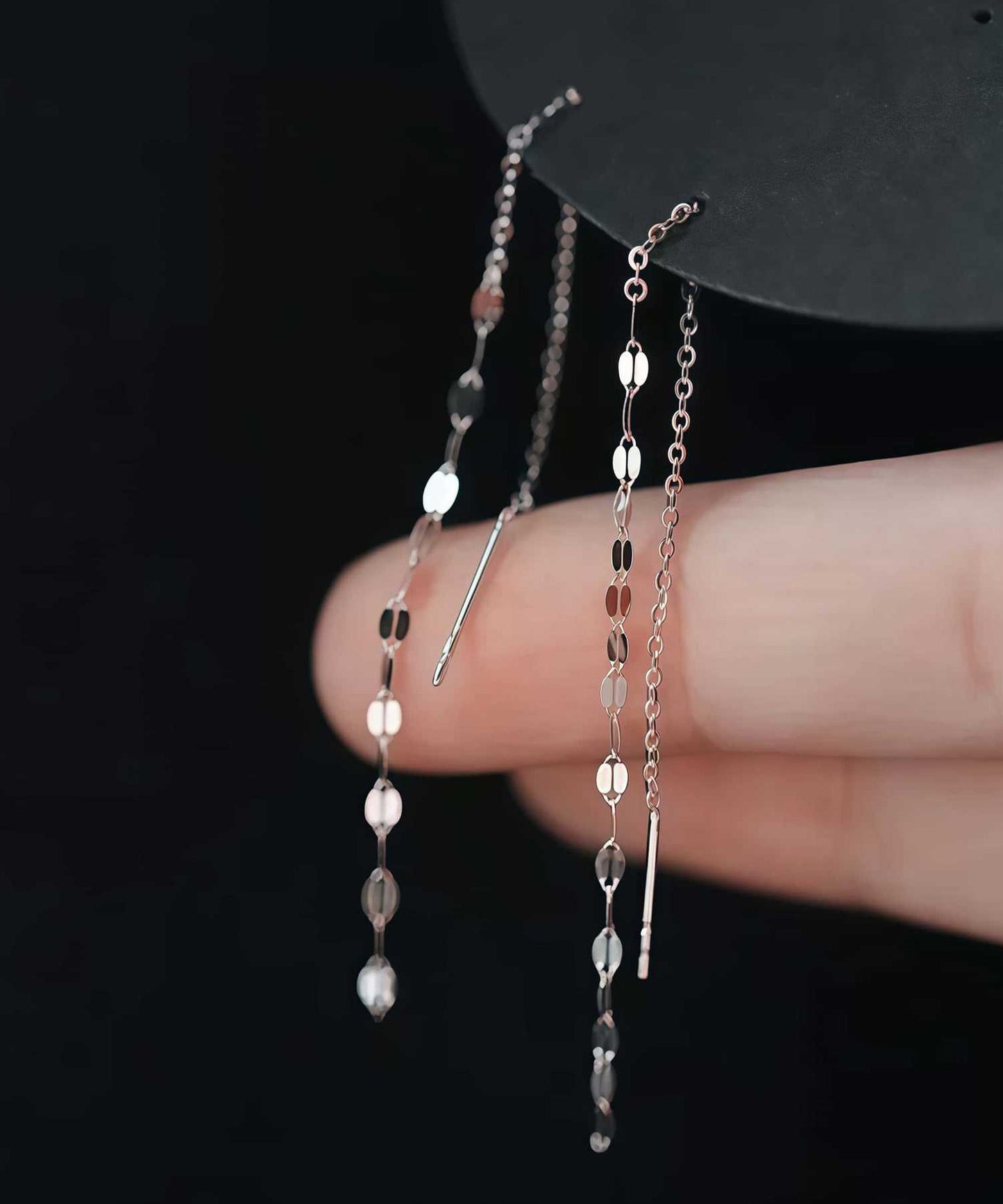 blackdia ocean ペタルチェーン ロングピアス