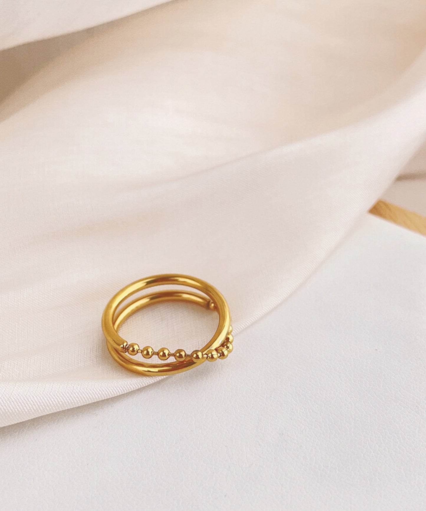 blackdia ocean ボールチェーンダブルリング