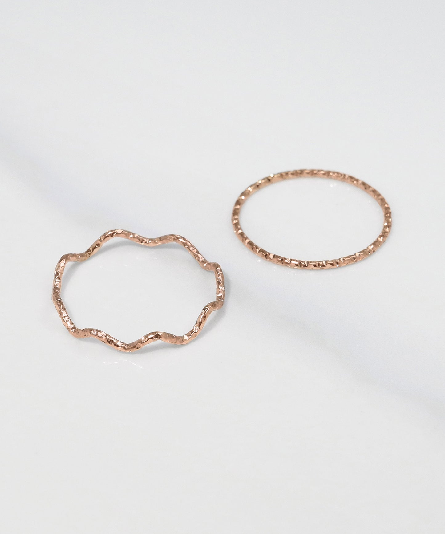 blackdia ocean ウェーブ&スキンリング 2点セット