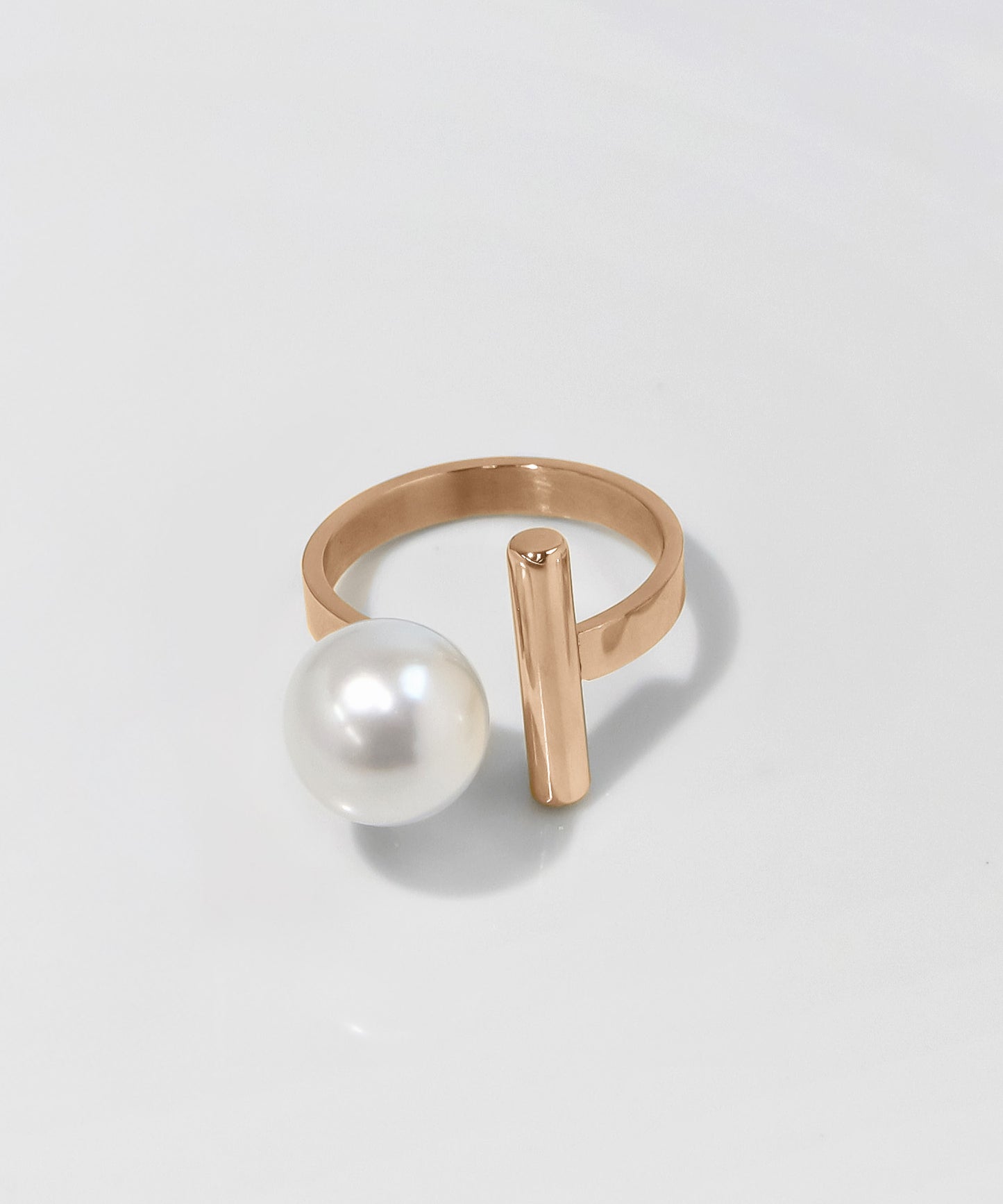 blackdia ocean メタルバー パール オープンリング