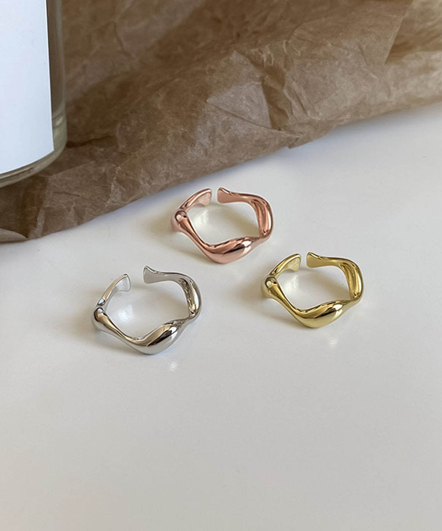 blackdia ocean ウェーブ オープンリング