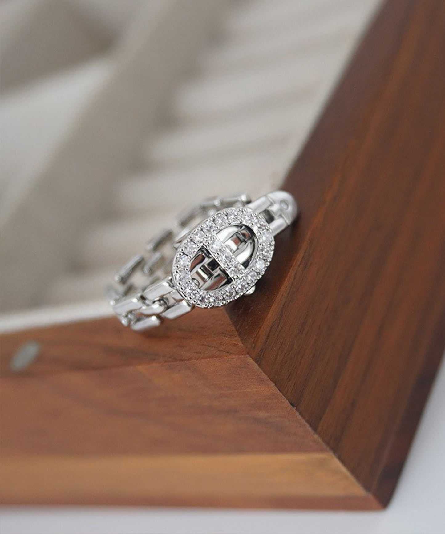 blackdia ocean ジルコニアバックルリング