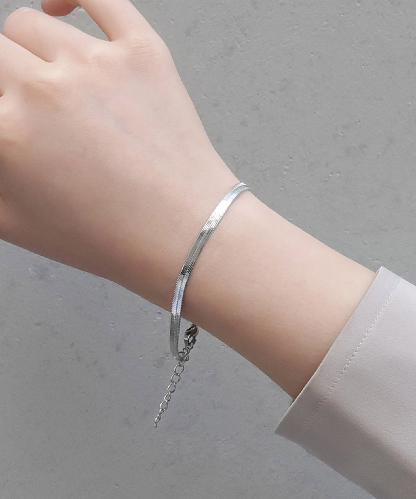 blackdia ocean フラットスネークチェーンブレスレット