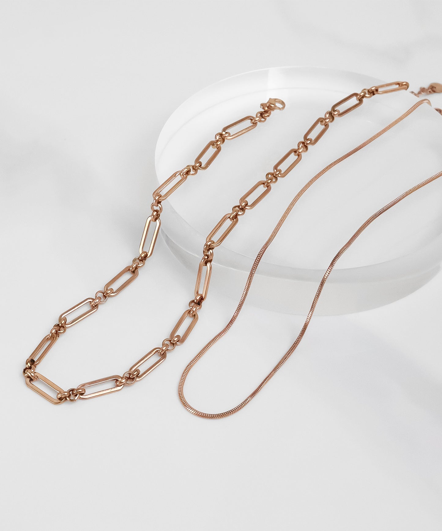 blackdia ocean ダブルデザインチェーンネックレス