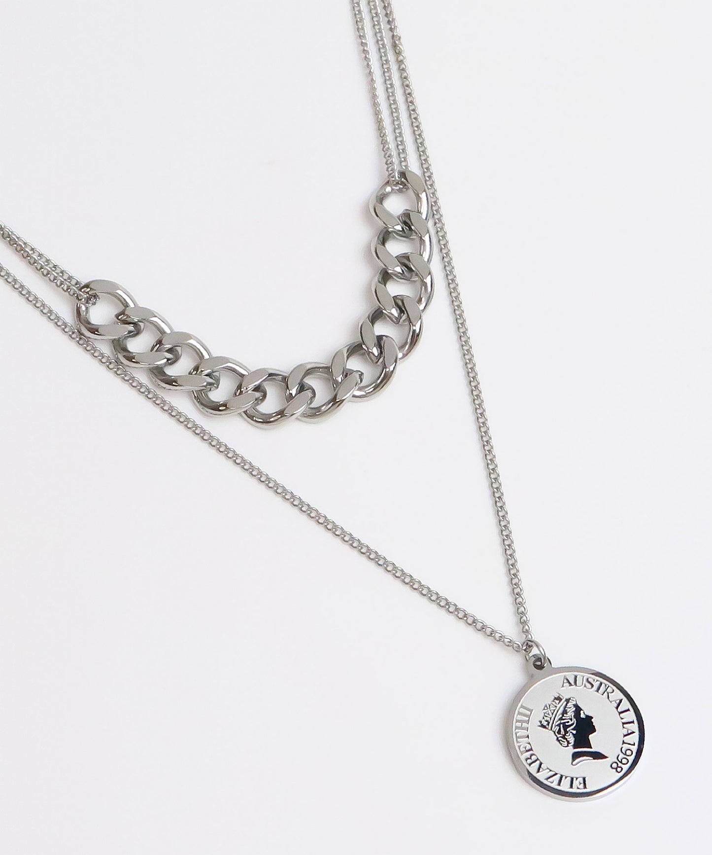 blackdia ocean トリプルチェーンコインネックレス