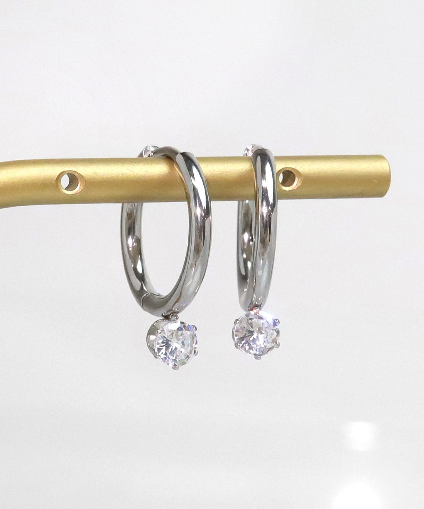 blackdia ocean ジルコニアフープピアス