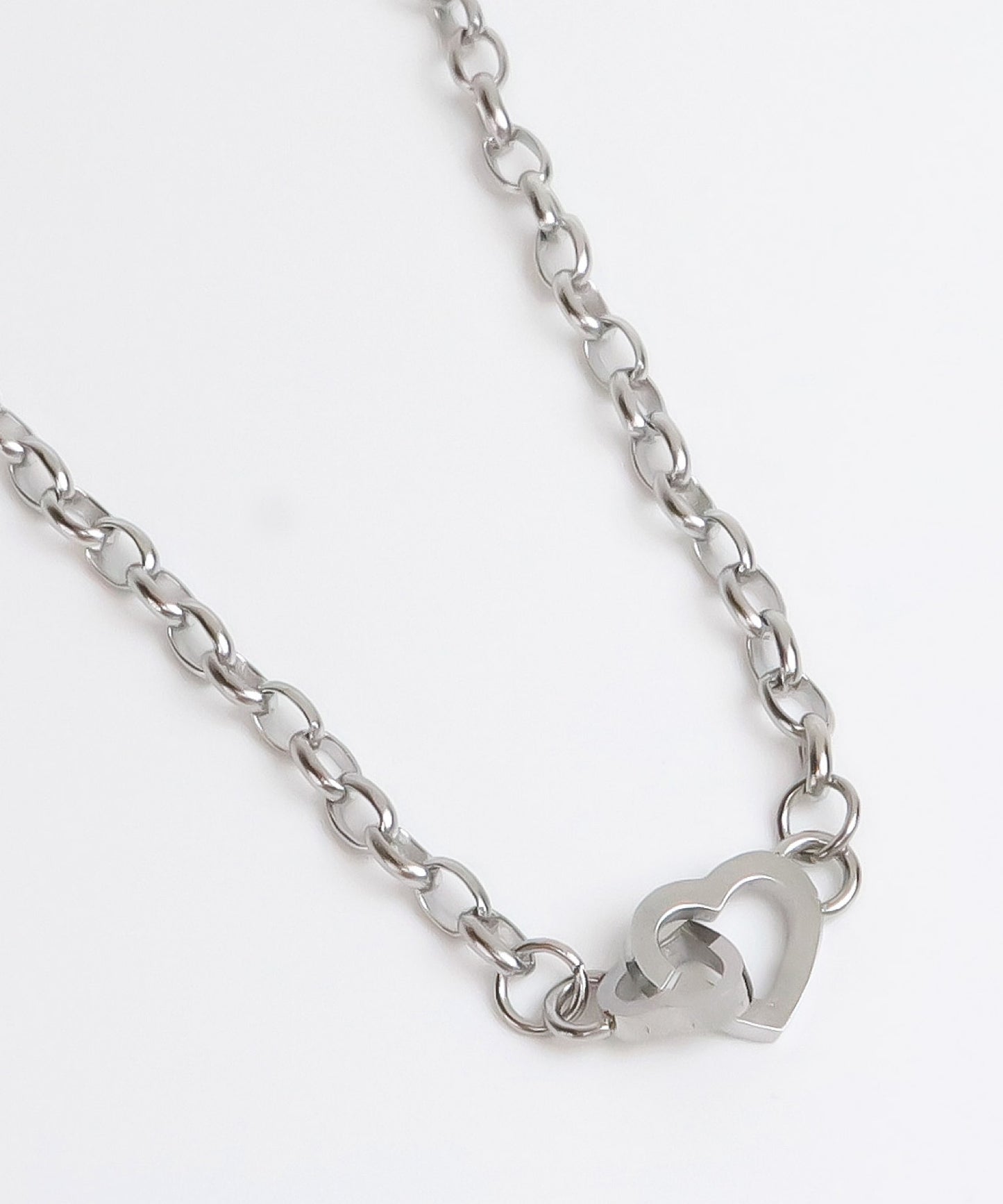 blackdia ocean ハートリンクネックレス