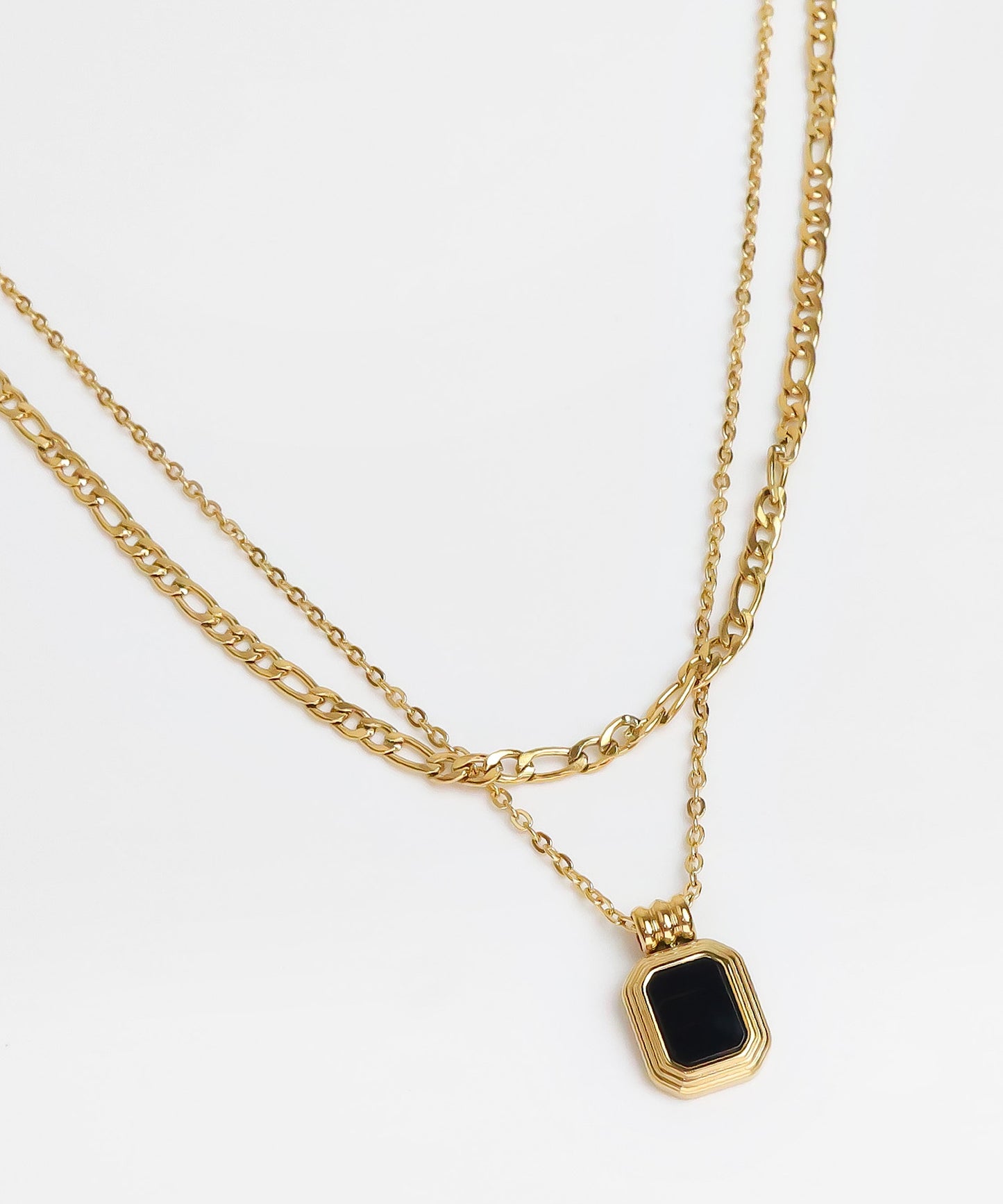 blackdia ocean スクエアプレート レイヤーネックレス