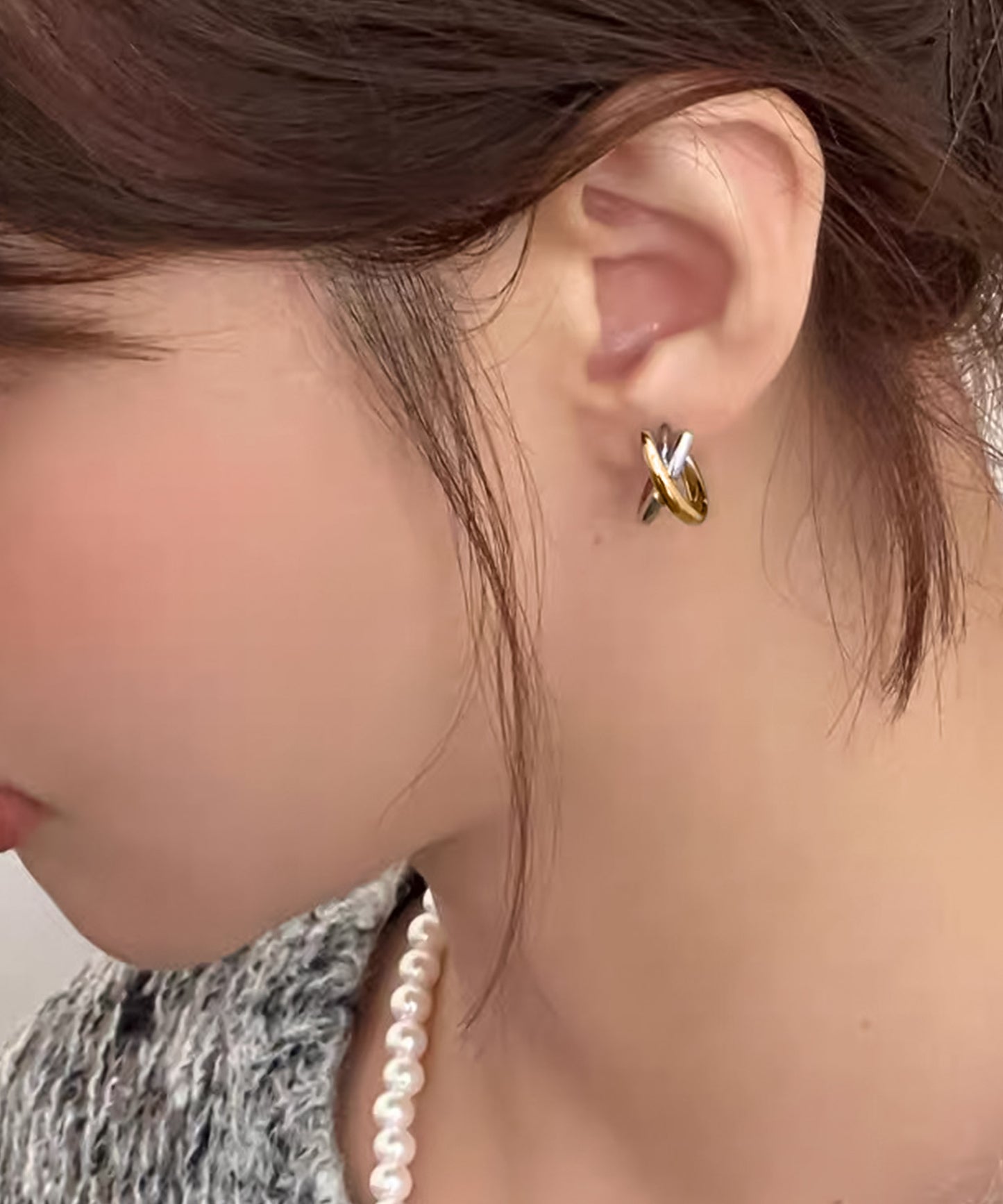 blackdia ocean クロス フープピアス