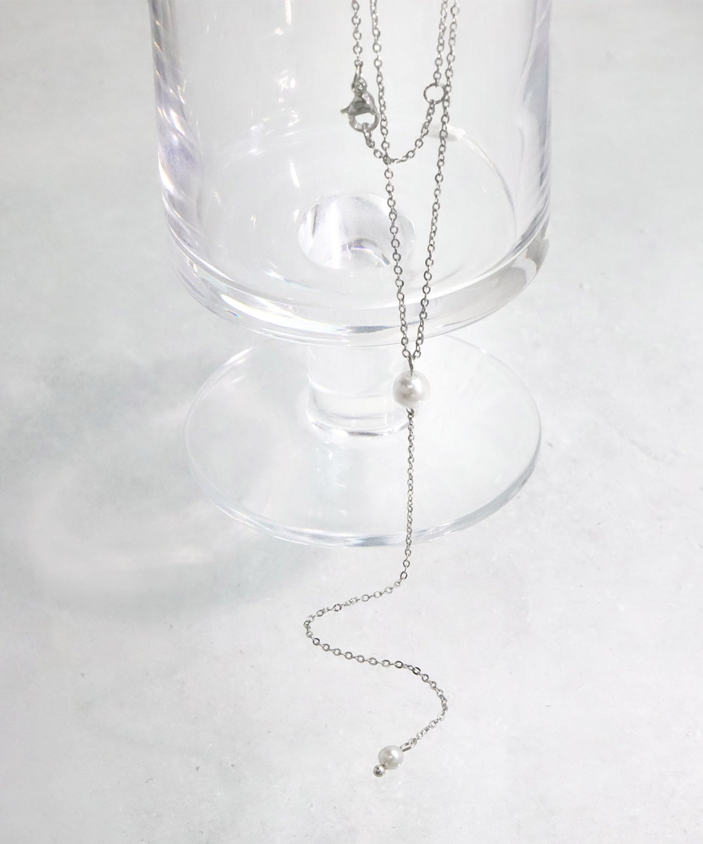 blackdia ocean パールシアーラリエットネックレス