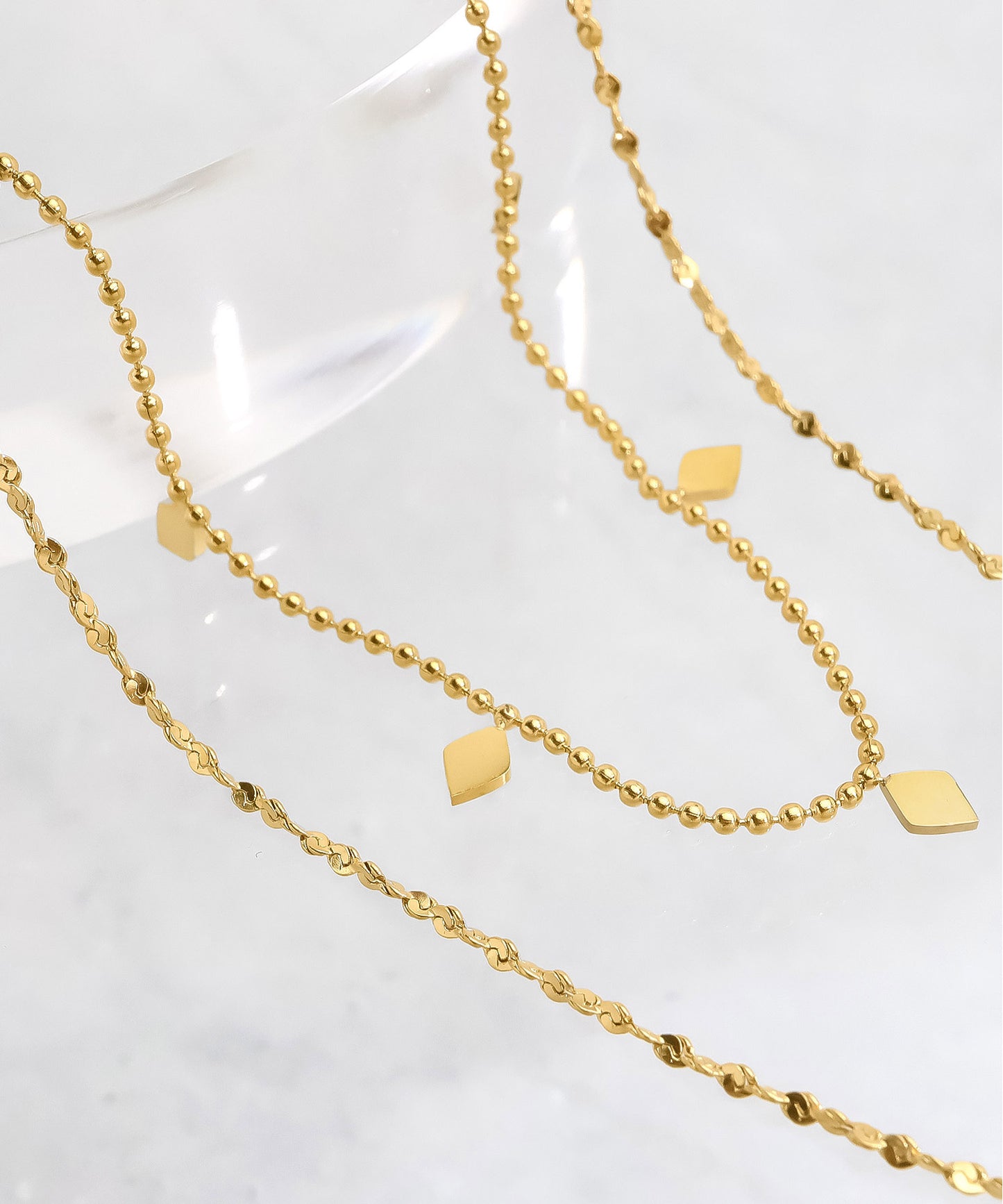 blackdia ocean ドットスキンペタルネックレス