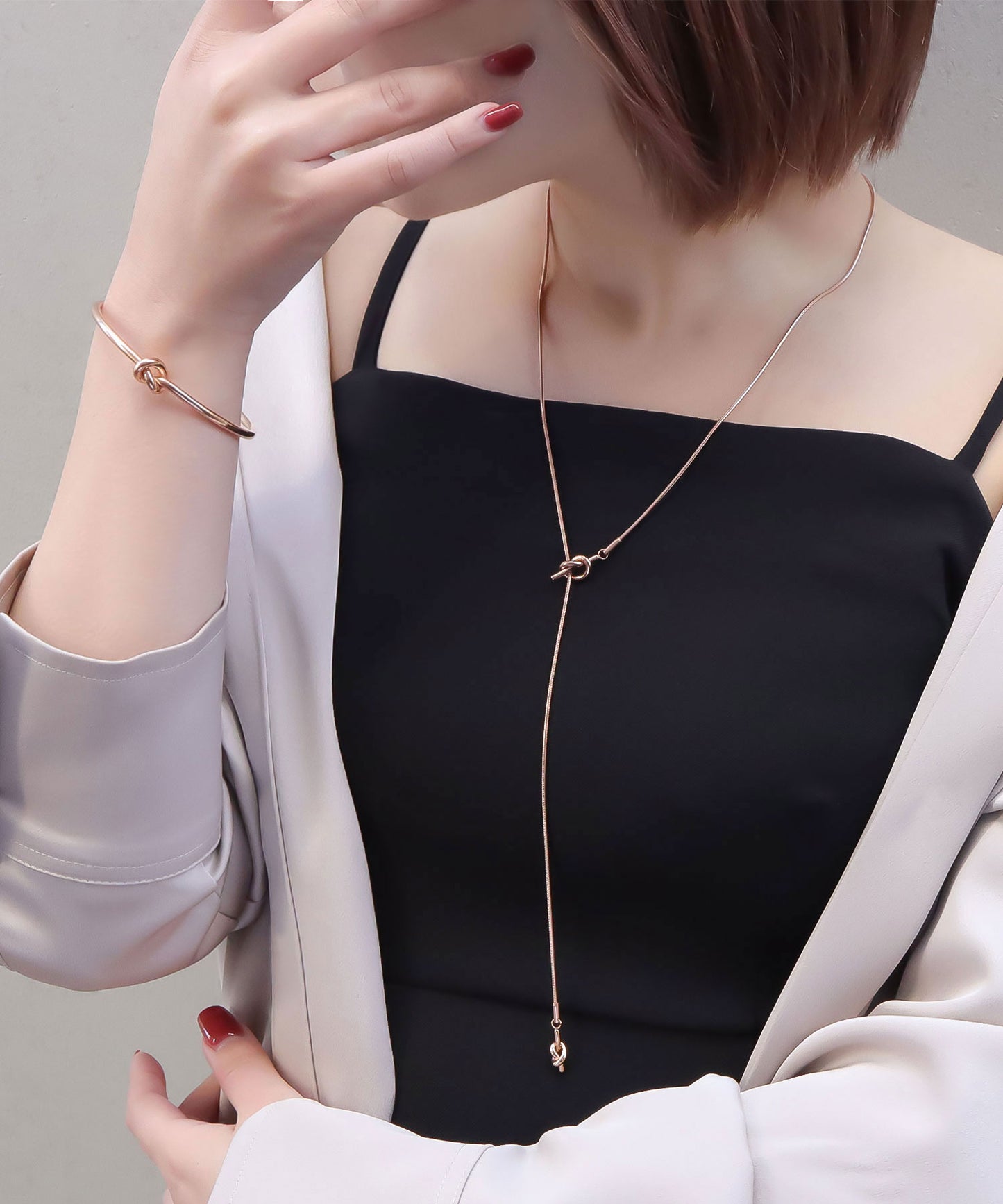 blackdia ocean ツイストロングネックレス