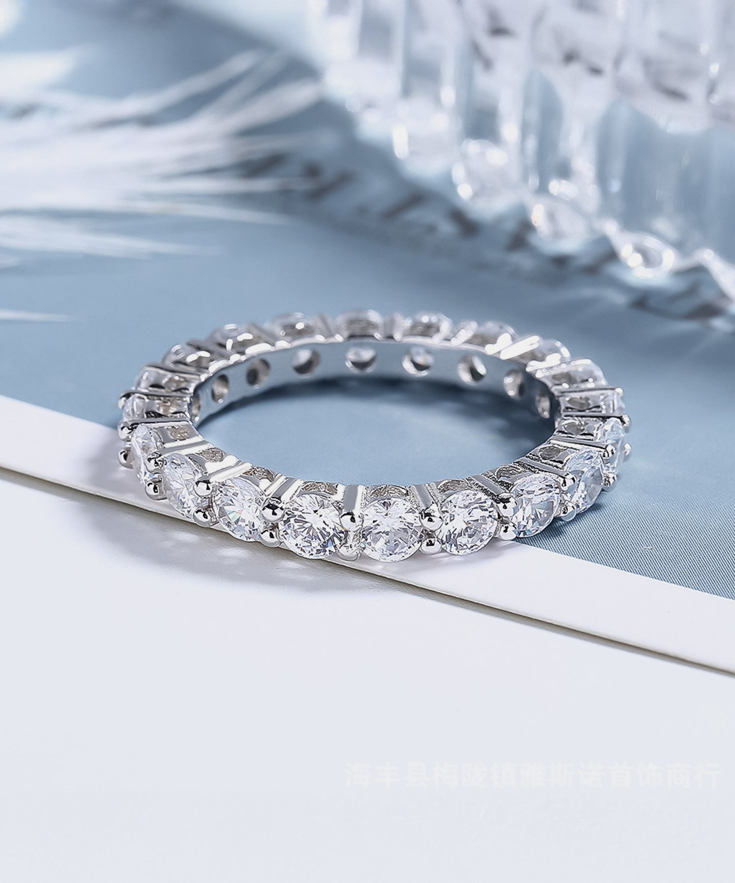 blackdia ocean ジルコニア フルエタニティリング