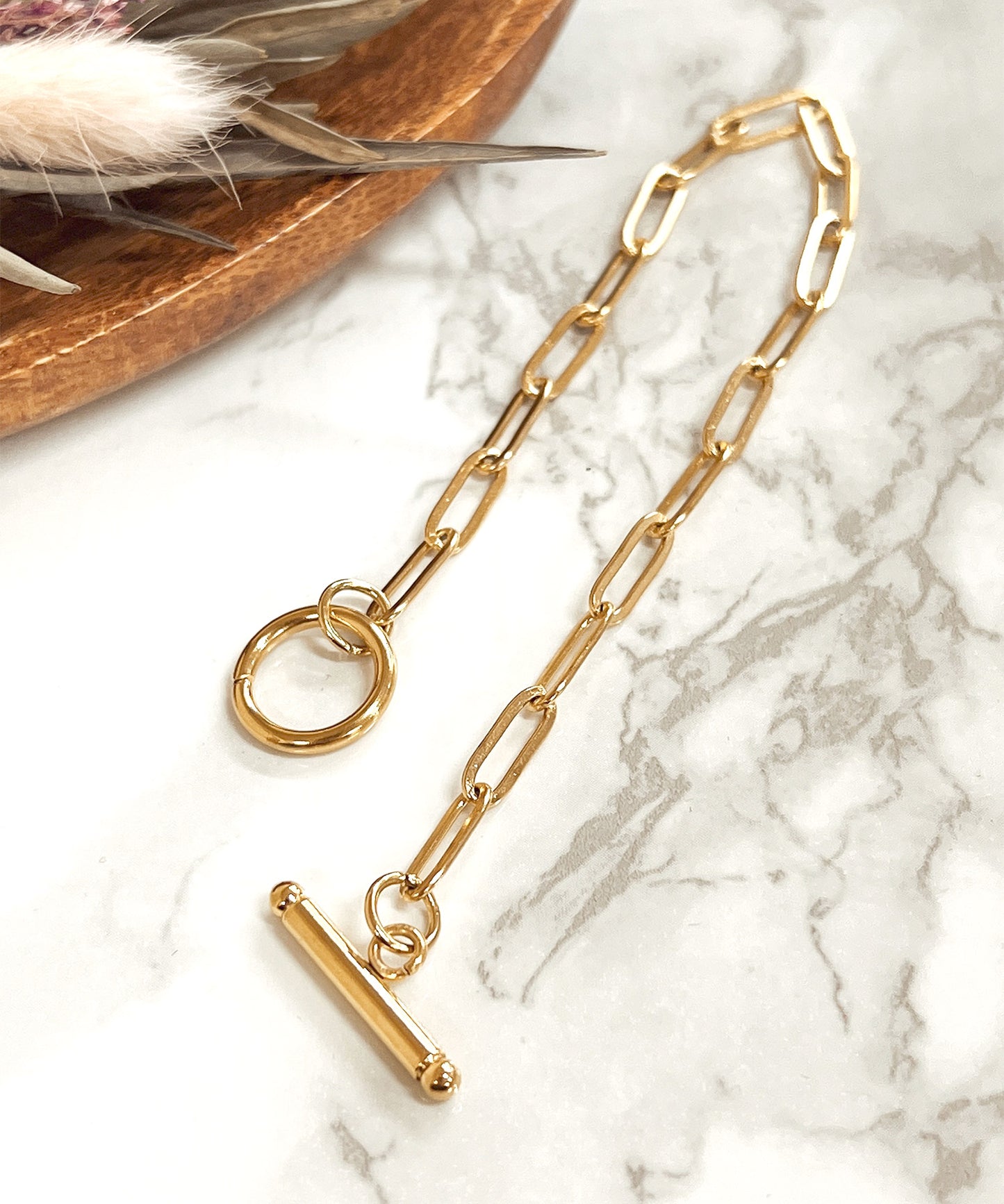 blackdia ocean マンテルペーパークリップチェーンブレスレット