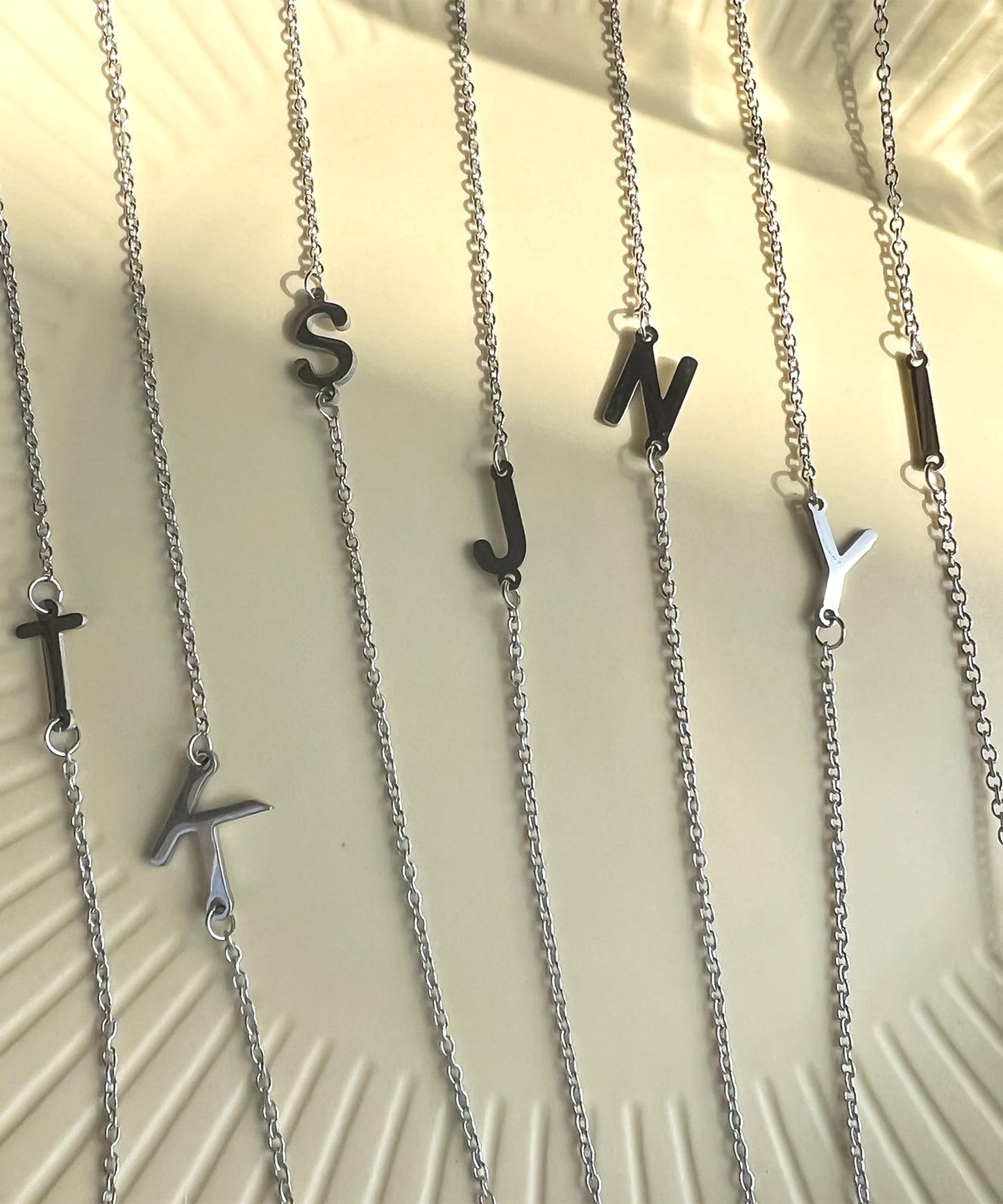 blackdia ocean ステンレスイニシャルブレスレット