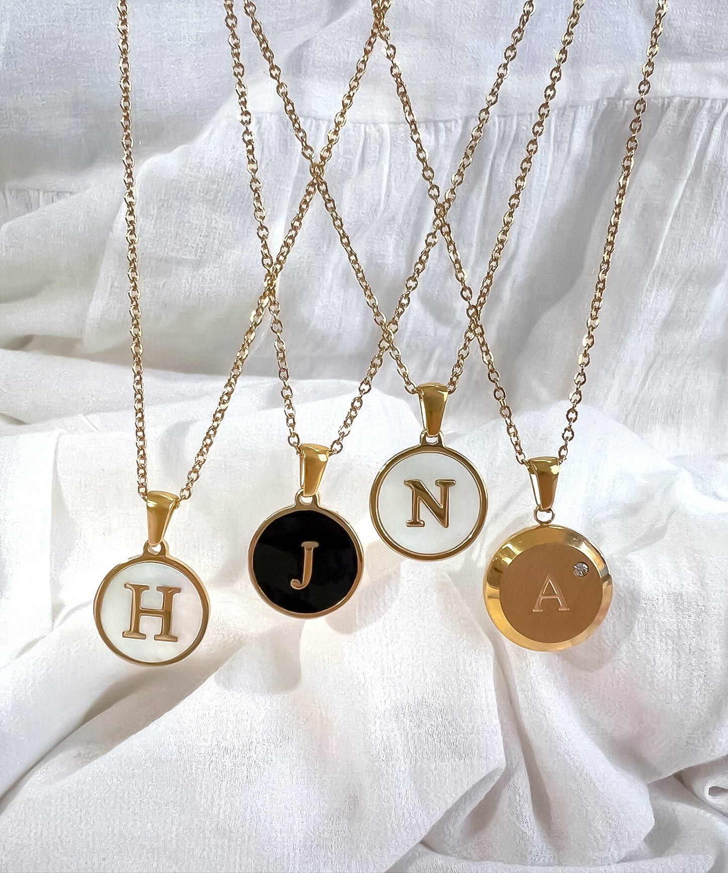 blackdia ocean イニシャルコインネックレス