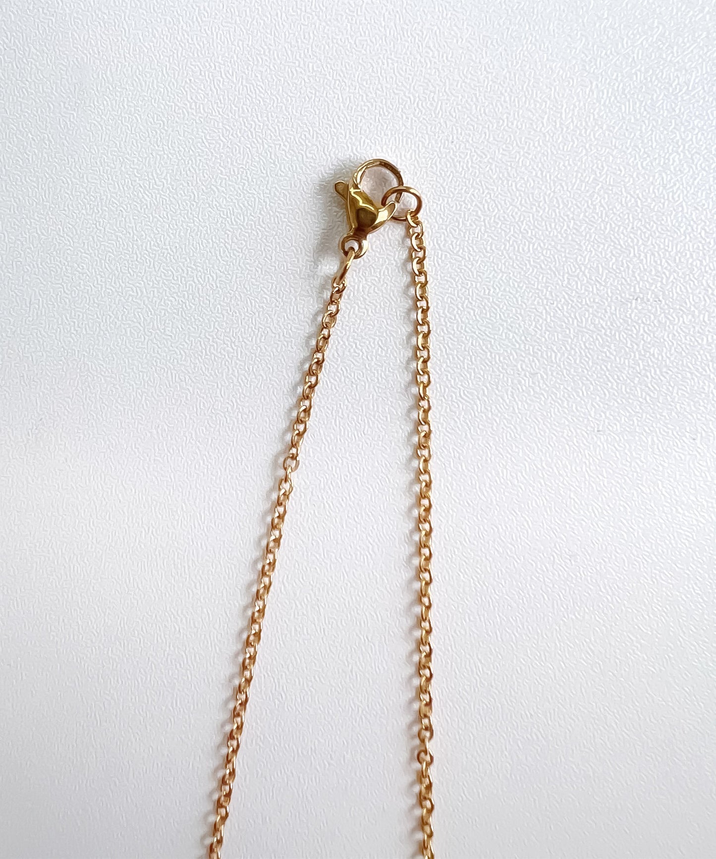 blackdia ocean CZイニシャルコインネックレス