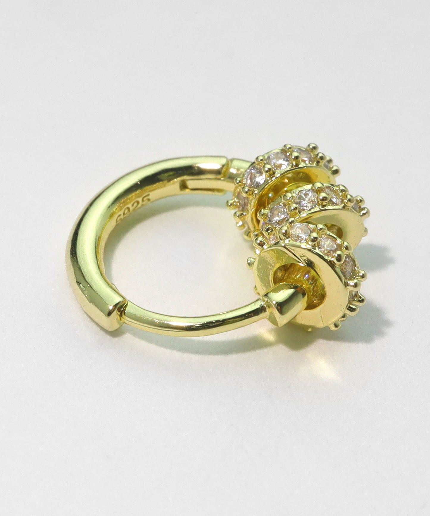 blackdia ocean CZトリプルピアス