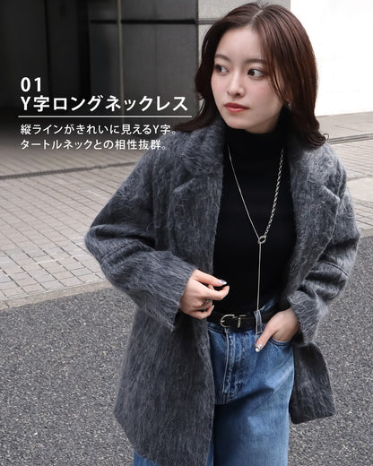 blackdia ocean オーバルマンテルロングネックレス