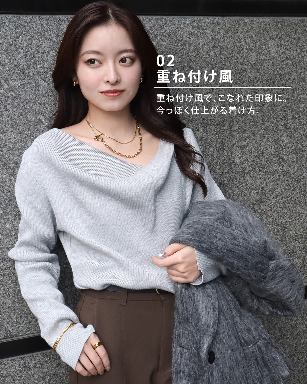 blackdia ocean オーバルマンテルロングネックレス